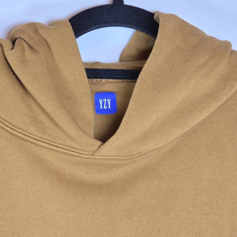 Yeezy x Gap Kanye West Men's Double Layer Sweatshirt Hoodie Brown Small Unisex - Picture 5 of 12
